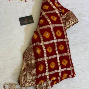 জর্জেট চুনরি কাতান দোপাট্টা (Code: K503)