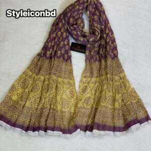 কালারফুল জয়পুরি কটন ওড়না (Code: JC-613)