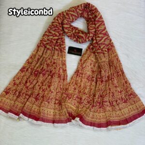 কালারফুল জয়পুরি কটন ওড়না (Code: JC-611)