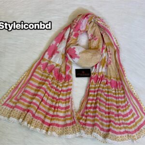 কালারফুল জয়পুরি কটন ওড়না (Code: JC-610)