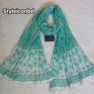 কালারফুল জয়পুরি কটন ওড়না (Code: JC-612)